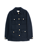Wool Blend Utility Jacket