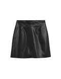Faux Leather Embossed Mini Skirt