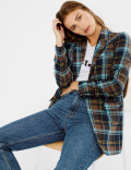 Checked Single Breasted Blazer