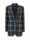 Checked Single Breasted Blazer