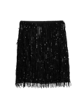 Sequin Tassel Mini A-Line Skirt