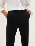 Slim Fit Flare Ankle Grazer Trousers