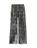 Sequin Elasticated Waist Wide Leg Trousers