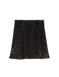 Sequin Mini A-Line Skirt