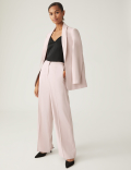 Satin Wide Leg Trousers