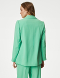Crepe Relaxed Single Breasted Blazer