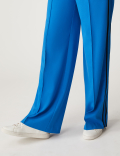 Side Stripe Wide Leg Trousers