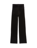 Velvet Elasticated Waist Wide Leg Trousers