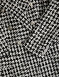 Tweed Dogtooth Double Breasted Blazer