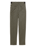 Cotton Mix Printed Slim Fit Trousers