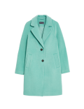 Twill Single Breasted Tailored Coat