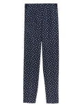 Cotton Rich Polka Dot Slim Fit Trousers