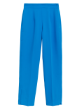 Zip Detail Straight Leg Trousers