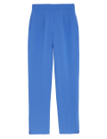 Zip Detail Straight Leg Trousers