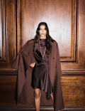 Satin Belted Trench Coat