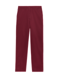 Cotton Rich Straight Leg Ankle Grazer Trousers