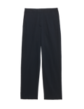 Cotton Rich Straight Leg Ankle Grazer Trousers