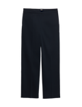 Cotton Rich Straight Leg Ankle Grazer Trousers