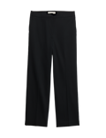 Cotton Rich Straight Leg Ankle Grazer Trousers