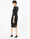 3/4 Sleeve Tailored Dress
