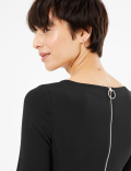 3/4 Sleeve Tailored Dress