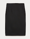 Jersey Knee Length Pencil Skirt