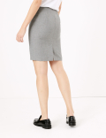 Checked Mini Pencil Skirt