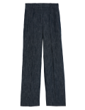 Cotton Rich Wide Leg Trousers