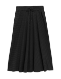 Striped Midi Circle Skirt