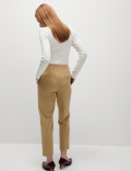 Buckle Detail Straight Leg Trousers