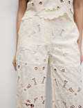 Lace Wide Leg Trousers