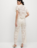 Lace Wide Leg Trousers
