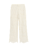 Lace Wide Leg Trousers