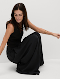Knife Pleat High Waisted Trousers