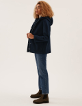 Wool Blend Hooded Jacket