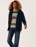 Wool Blend Hooded Jacket