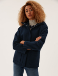 Wool Blend Hooded Jacket