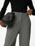 Checked Tapered Ankle Grazer Trousers