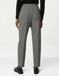 Checked Tapered Ankle Grazer Trousers