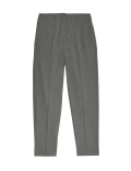 Checked Tapered Ankle Grazer Trousers