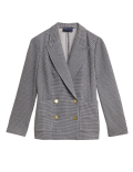Slim Checked Double Breasted Blazer
