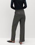 Jersey Twill Straight Leg Trousers