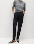 Jersey Twill Straight Leg Trousers