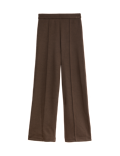 Jersey Elasticated Waist Wide Leg Trousers