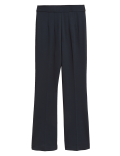 Viscose Mix Plain Regular Fit Trouser