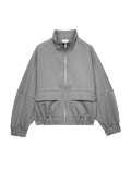 Funnel Neck Tailored Jacket