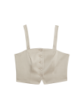 Satin Tailored Cropped Waistcoat