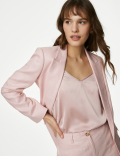 Linen Rich Relaxed Single Breasted Blazer