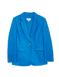 Linen Rich Single Breasted Blazer