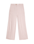 Linen Rich Wide Leg Trousers
